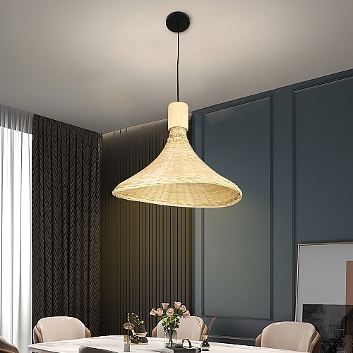 علاقي قش مفرد E27 قطر 30 سم