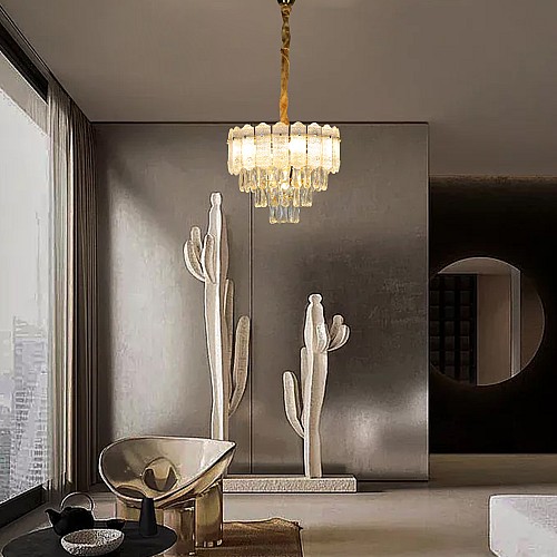 نجف مودرن ذهبي E14*5L قطر 400 ملم