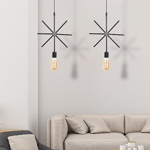 علاقي اسود بنجمة استيل مميزة