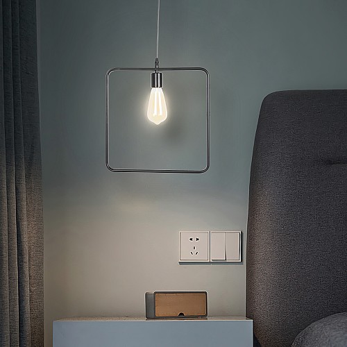 علاقي اسود مربع استيل مفرد