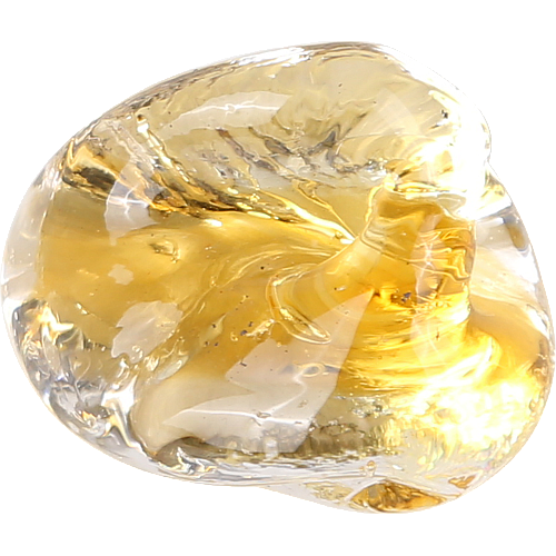 حجر كريستال لون عسلي كبير (عبوة 10 حبات)