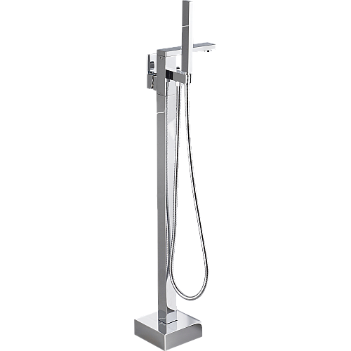 خلاط بانيو ارضي مربع ارتفاع 1.5 متر كروم