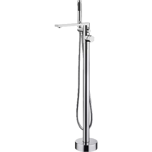 خلاط بانيو ارضي مدور ارتفاع 1.5 متر كروم