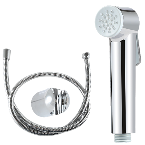 شطاف مع هوز ستيل 120 سم موديل G دائري كروم