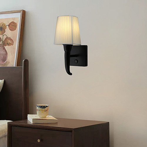 إضاءة ابليك حائط مودرن اسود E14*1L مفرد