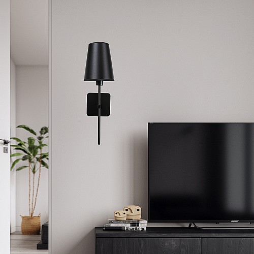 إضاءة ابليك حائط مودرن اسود E14*1L مفرد