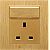 فيش ثلاثي مع منفذ يو اس بي USB لون ذهبي هادئ توفل