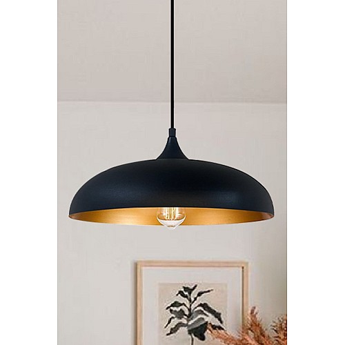 علاقي مودرن اسود مع ذهبي E27*1L