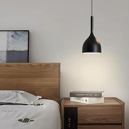 علاقي مودرن اسود مع ذهبي E27*1L قطر 17 سم