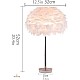 ابجورة مصباح طاولة إضاءة ساحرة ومريحه شكل ريشي ولون فضي فخم وجودة عاليةE27.