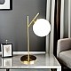 ابجورة مصباح طاولة تصميم حديث مودرن لون زيتي اضاءة هادئة وراقية.