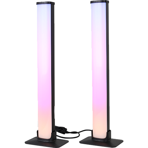 مصباح طاولة غطاء اسود لون انارة RGB مزدوج ثنائي