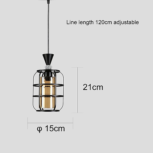 علاقي مودرن اسود مفرد E27*3L علاقي مودرن اسود مفرد E27*3L