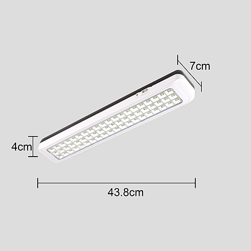 لمبة طوارئ قابلة للشحن لون الإنارة ابيض تصميم عملي واضاءة قوية.