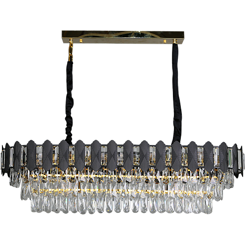 نجف مودرن قطر 1000*350 ملم اسود مع ذهبي E14*14L