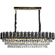 نجف مودرن قطر 1000*350 ملم اسود مع ذهبي E14*14L