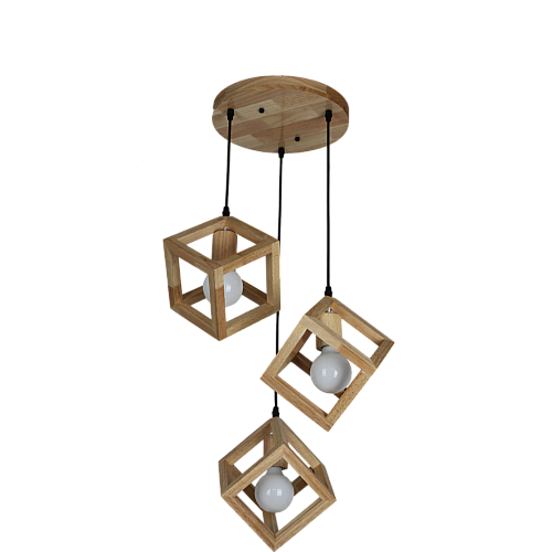 علاقي ثلاثي خشبي E27*3L