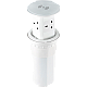 منفذ فيش غاطس مكتبي منبثق مع شاحن لاسلكي بـ 3 مقابس و  USB A + Type-C ابيض توفل