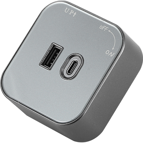 راس فيش مجرى مربع جرافيت مجوز USB+TYPE-C توفل راس فيش مجرى مربع جرافيت مجوز USB+TYPE-C توفل