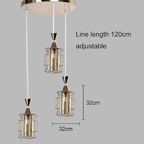 علاقي ثلاثي ذهبي E27*3L