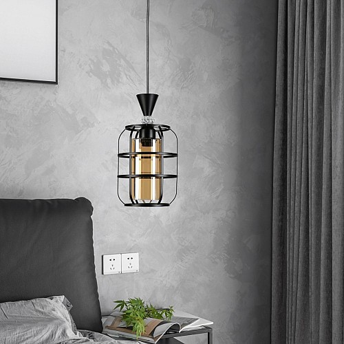علاقي مودرن اسود مفرد E27*3L علاقي مودرن اسود مفرد E27*3L