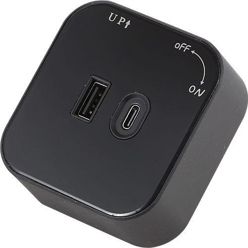 راس فيش مجرى مربع اسود مجوز USB+TYPE-C توفل راس فيش مجرى مربع اسود مجوز USB+TYPE-C توفل
