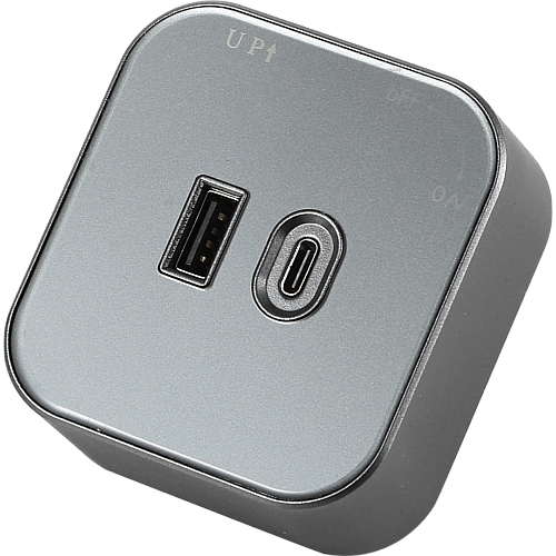 راس فيش مجرى مربع جرافيت مجوز USB+TYPE-C توفل راس فيش مجرى مربع جرافيت مجوز USB+TYPE-C توفل