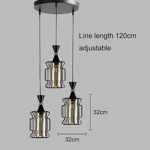 علاقي ثلاثي اسود E27*3L