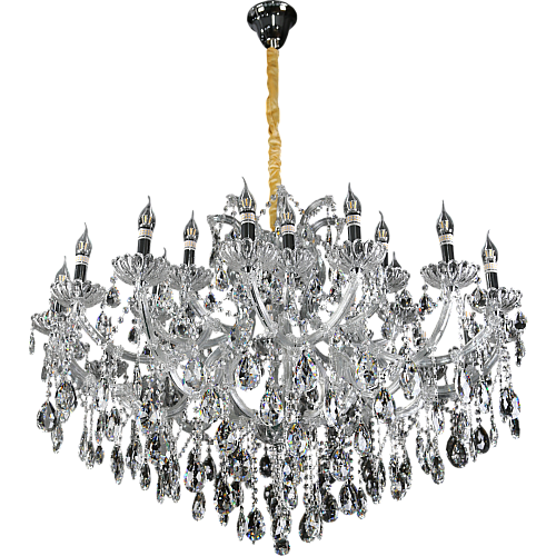 نجف شمعدان فضي الارتفاع 840 القطر1180 E14*24L
