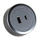 راس فيش مجرى دائري جرافيت USB مع TYPE-C توفل