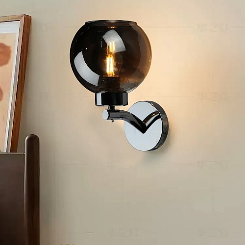 إضاءة ابليك حائط مودرن فضي E27*1L