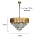 نجف مودرن ذهبي E14*9L قطر 600 ملم