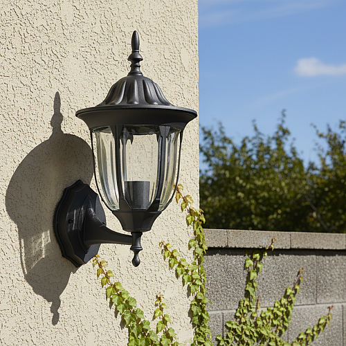 فانوس خارجي يحول الأماكن الخارجية إلى مكان مميز اسود لمبة E27 خارجي