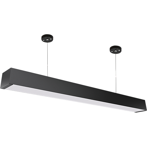 كشاف مسطرة ( قابلة للتوصيل ) معلقة او لطش مقاس 60 سم غطاء اسود لون الانارة اصفر 24 واط