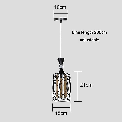 علاقي مفرد مودرن اسود E27*1L