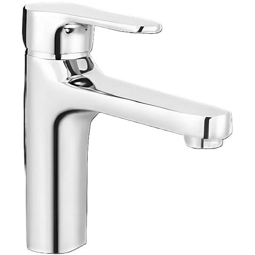 خلاط مغسلة قصير بيضاوي كروم مع ليات و هراب