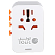 قسام محول سفر عالمي 100 واط دولي مع 5 منافذ شحن USB (3 USB C) منفذ عالمي للولايات المتحدة الى اوروبا والمملكة المتحدة واستراليا وايرلندا (النوع C/G/A/I)