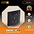 فيش ثلاثي مع منفذ يو اس بي USB مع تايب سي TYPE-C لون اسود بيانو تصميم حديث عملي