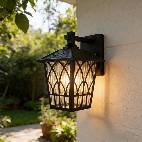 فانوس جداري خارجي اسود