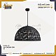 نجف مودرن اسود E27*1 مقاس 50 سم