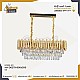 نجف مودرن ذهبي E14*10L مقاس 80 سم