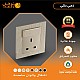فيش ثلاثي مع منفذ يو اس بي USB مع تايب سي TYPE-C لون ذهبي ملكي توفل فيش ثلاثي مع منفذ يو اس بي USB مع تايب سي TYPE-C لون ذهبي ملكي توفل