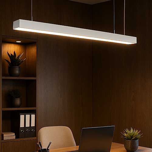 كشاف مسطرة لاينر معلق/لطش مقاس 7 سم*120سم لون الانارة شمسي كريمي 26 واط فيليبس