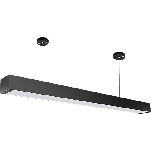 كشاف مسطرة ( قابلة للتوصيل ) معلقة او لطش مقاس 120 سم غطاء اسود لون الانارة اصفر 50 واط