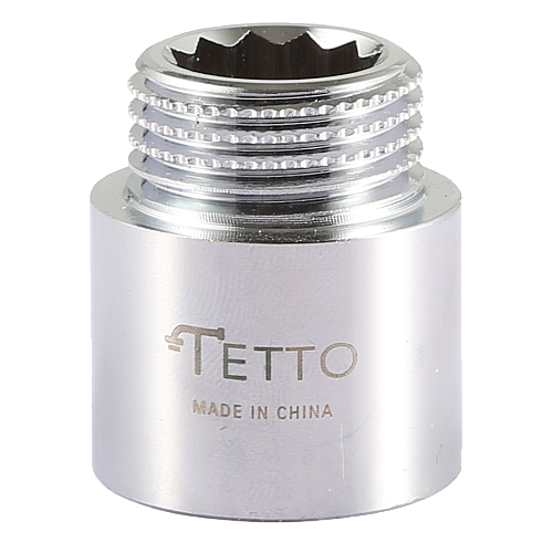 جلبة ذكر 1/2 بوصة نحاس مقاس 20 مم كروم