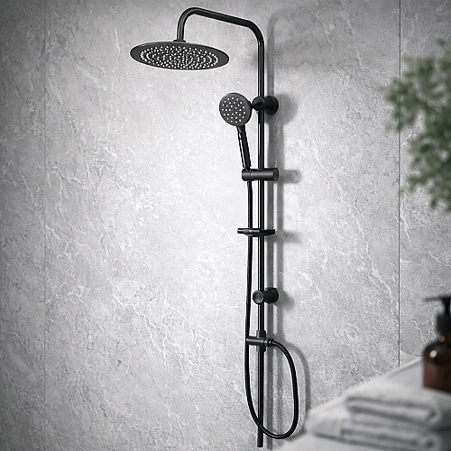 مساطر مع سماعة مدور ستانلس ستيل 201 اسود