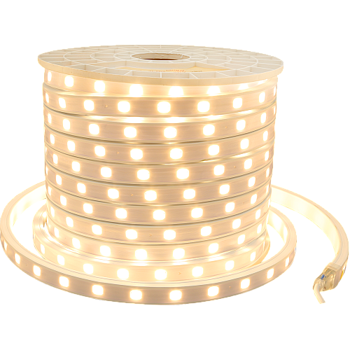 إضاءة مخفية جبس بورد ستريب لايت خارجي 24 لمبة وتر بروف IP65 لون الانارة اصفر 50 متر توفل