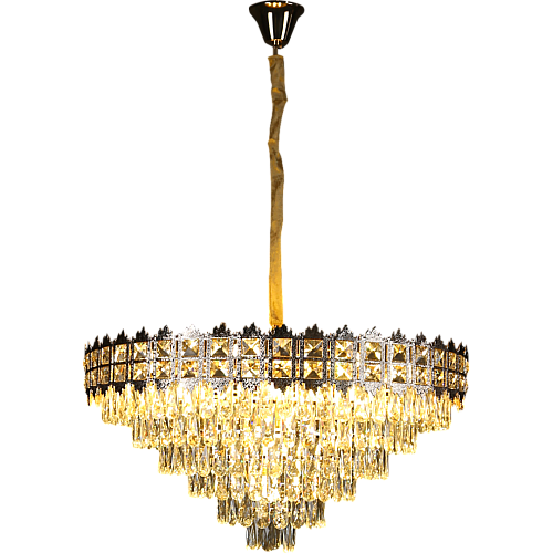 نجف مودرن ذهبي E14*15L قطر 80 سم