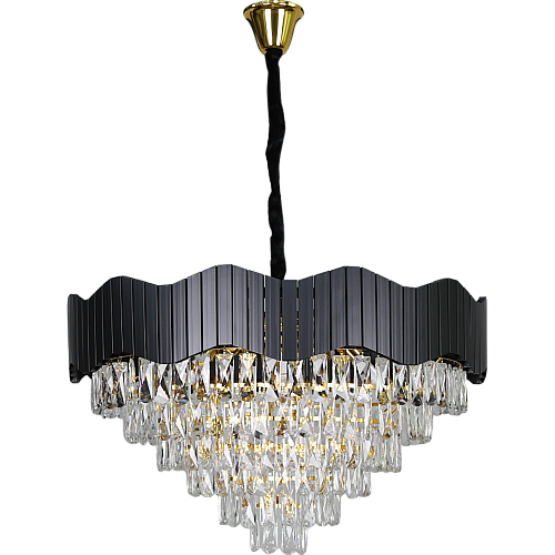 نجف مودرن غطاء اسود مع ذهبي E14*15L مقاس 80 سم نجف مودرن غطاء اسود مع ذهبي E14*15L مقاس 80 سم