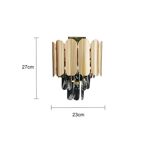 إضاءة ابليك حائط مودرن ذهبي E14*2L إضاءة ابليك حائط مودرن ذهبي E14*2L